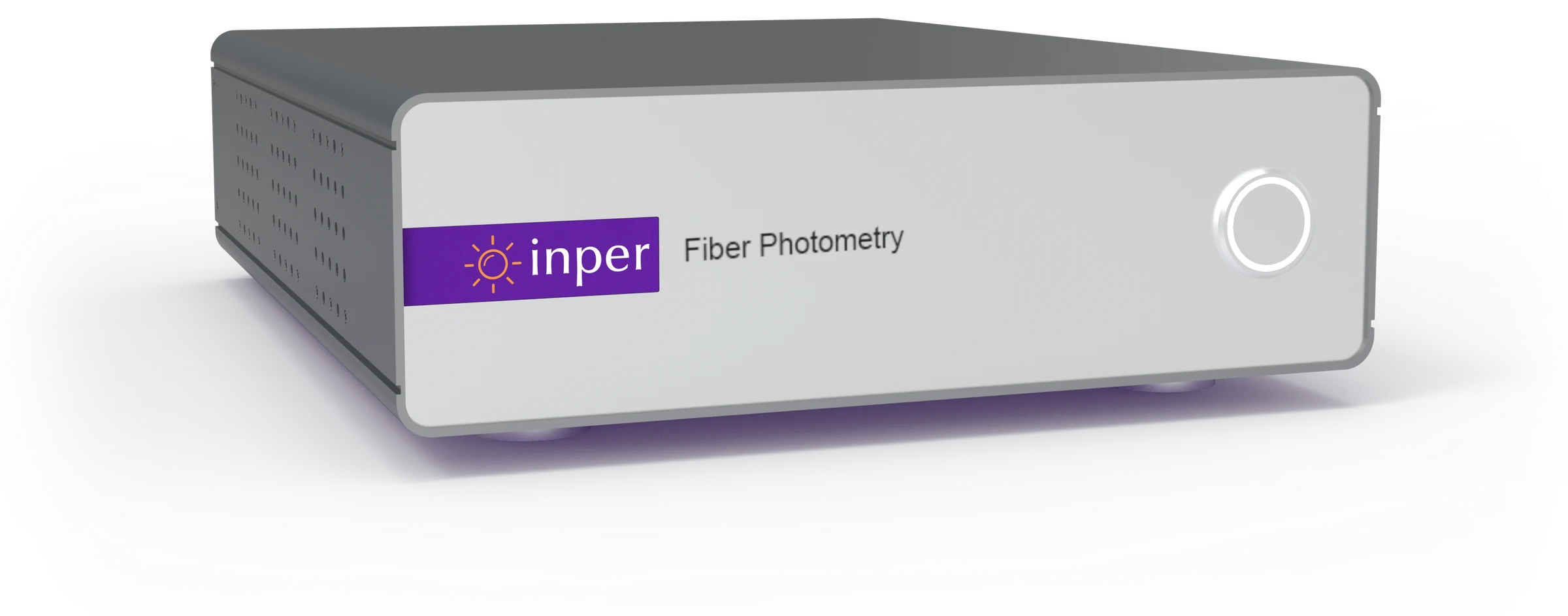 Inper Vista fiber photometry unit in an angled product view
