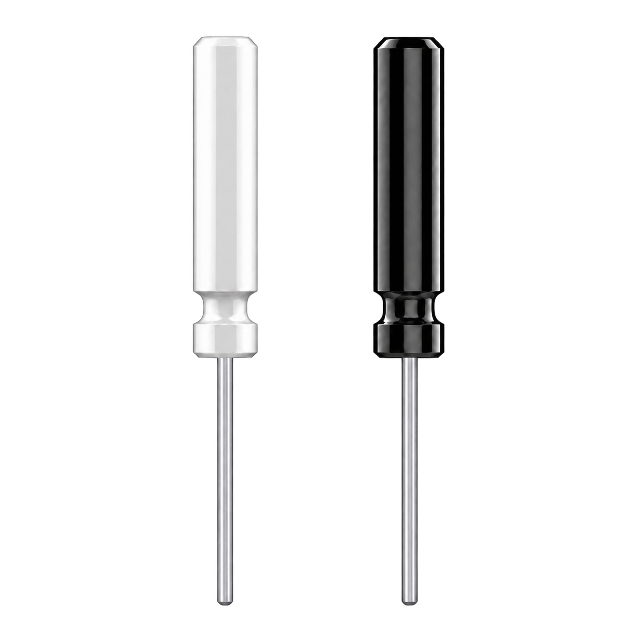 White and black ceramic fiber ferrules